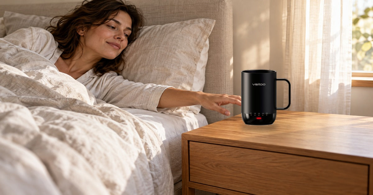 VSITOO s3-pro in a lifestyle bedside scene