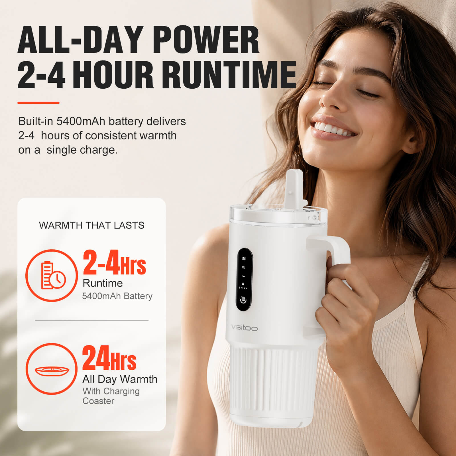 Large self heating travel mug S5 Pro - product detail view 15
