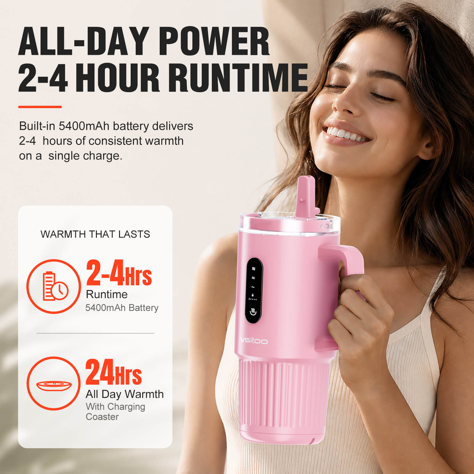 Large self heating travel mug S5 Pro - product detail view 35