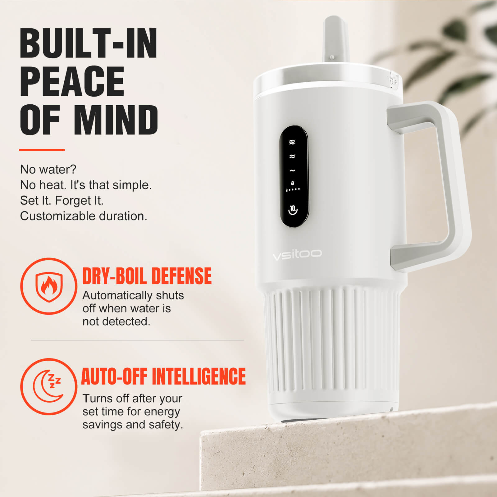 Large self heating travel mug S5 Pro - product detail view 16