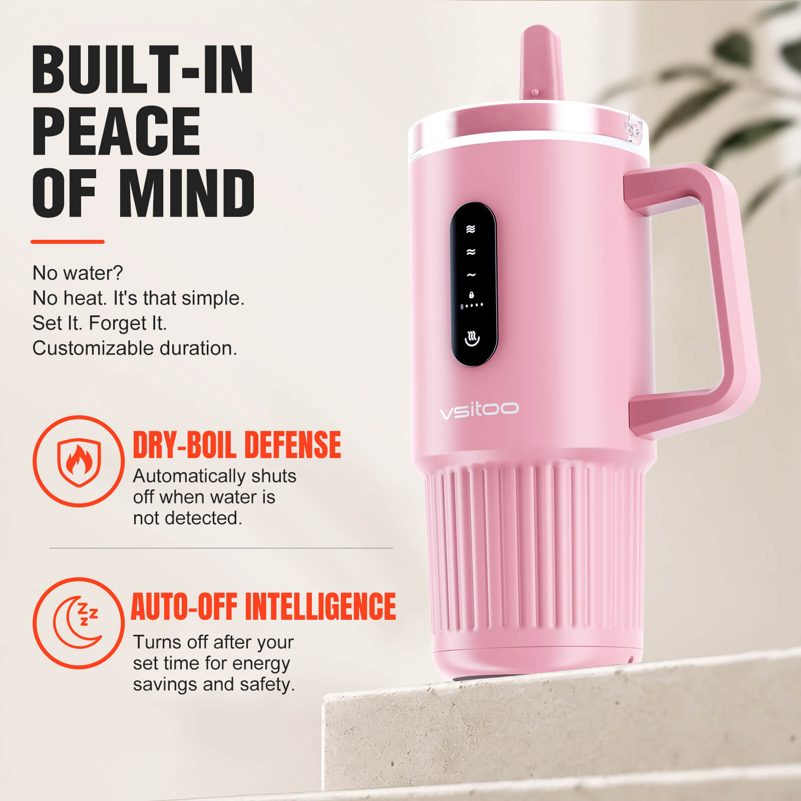 Large self heating travel mug S5 Pro - product detail view 36
