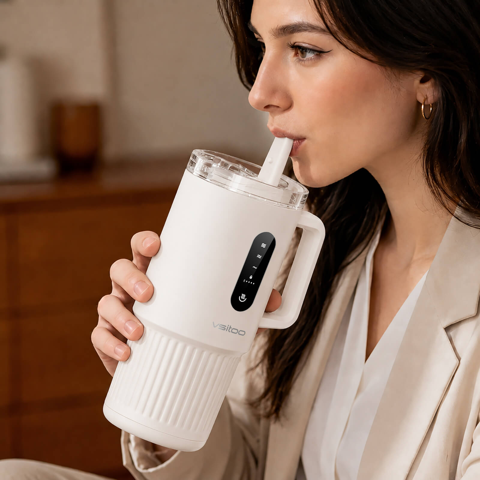 Large self heating travel mug S5 Pro - product detail view 18