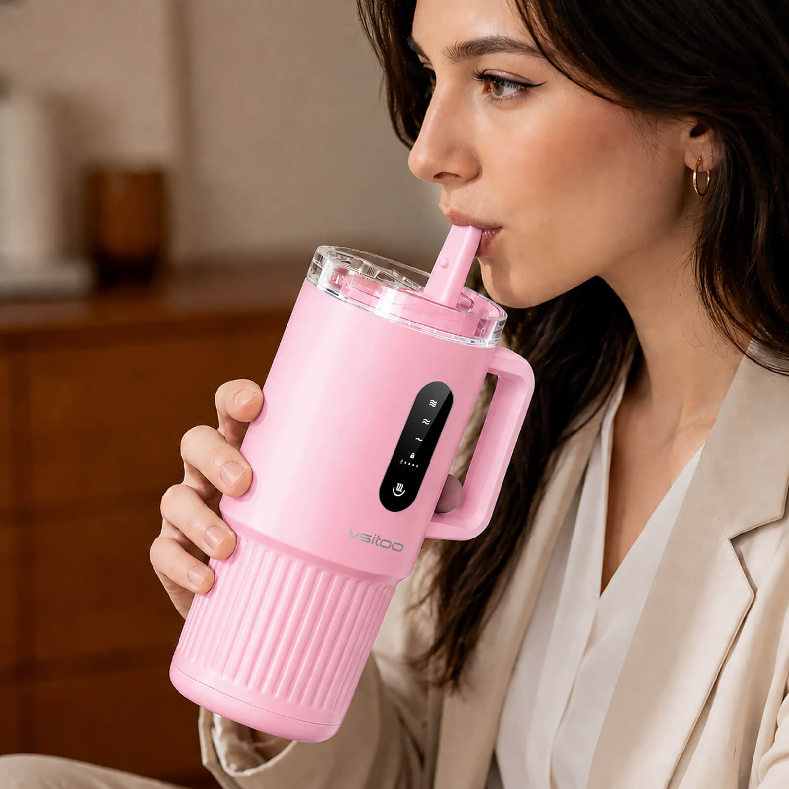 Large self heating travel mug S5 Pro - product detail view 38