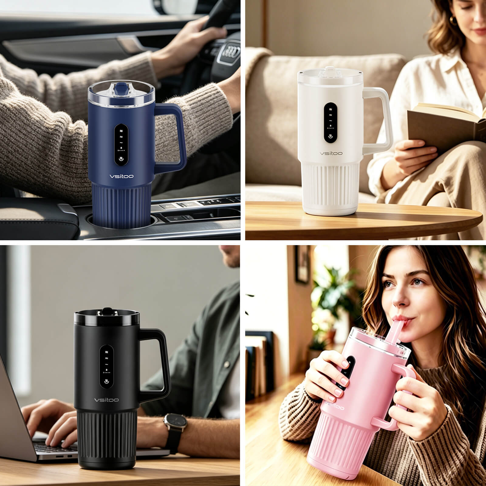 Large self heating travel mug S5 Pro - product detail view 40