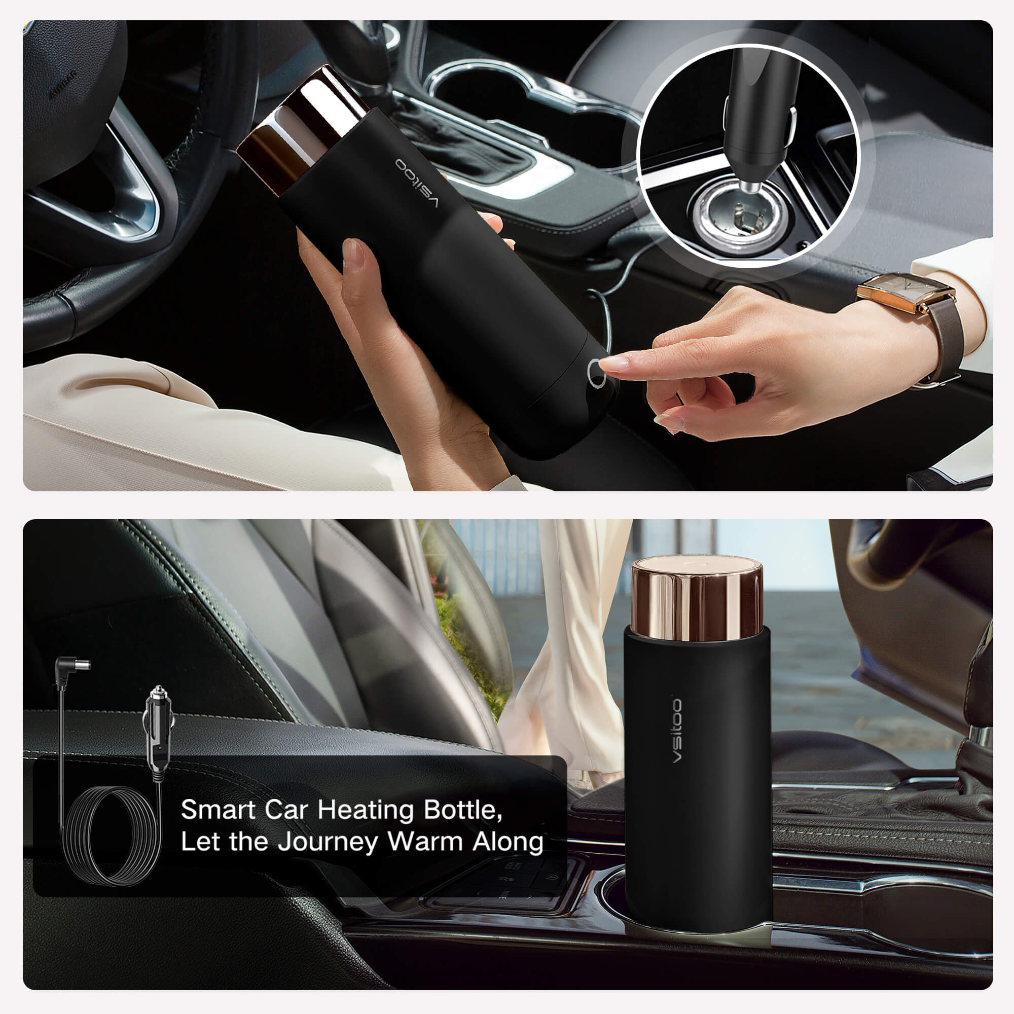 Car heated travel bottle H1 - product detail view 6