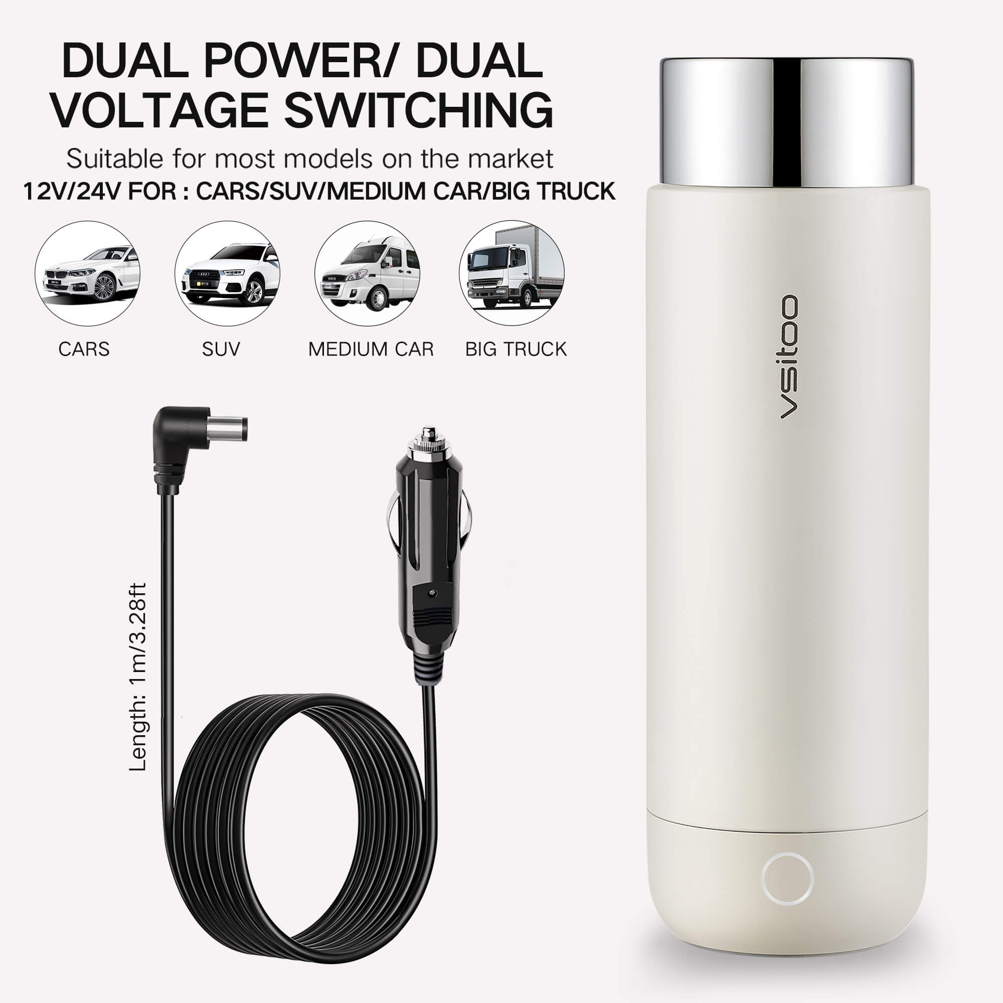Car heated travel bottle H1 - product detail view 15
