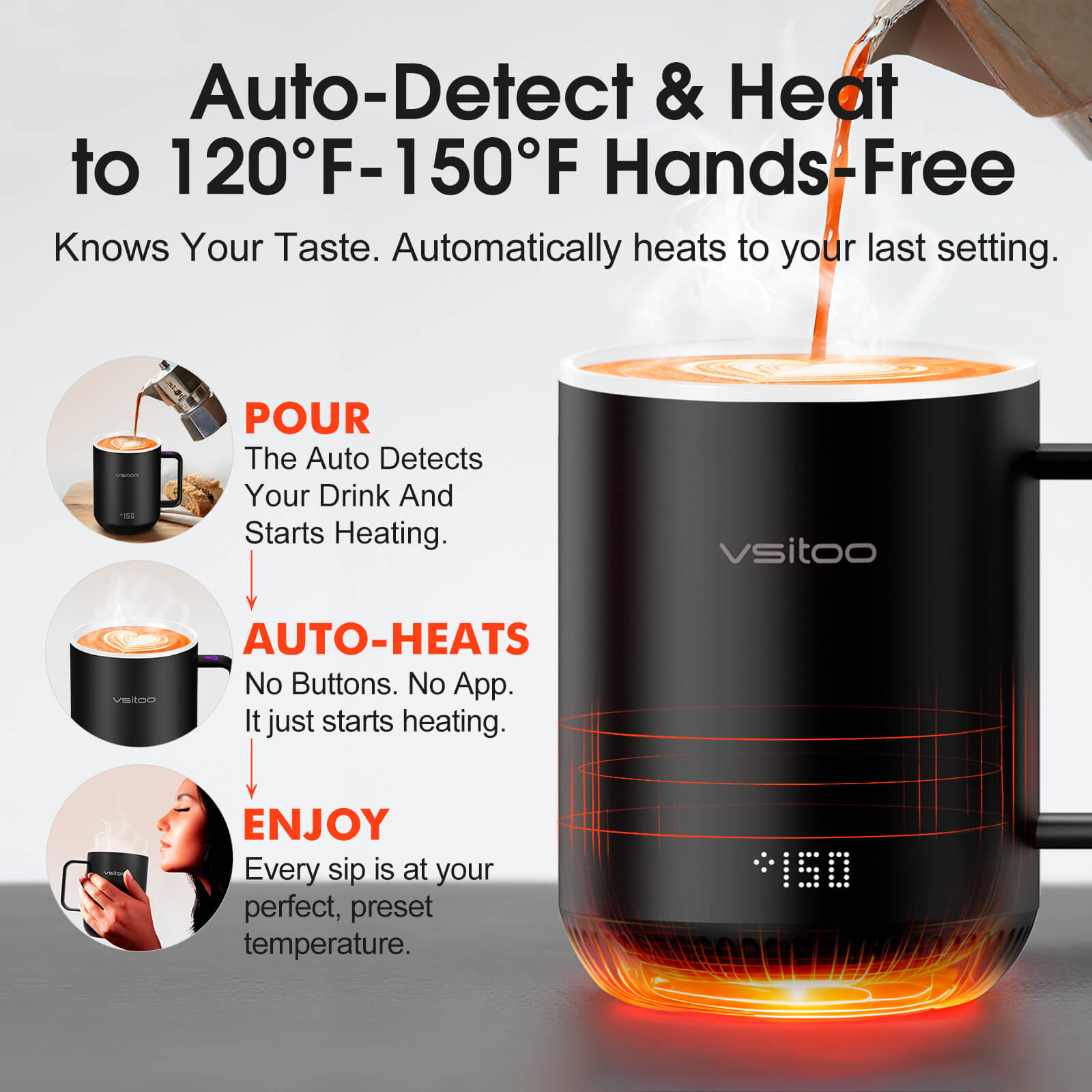 Heated coffee mug S3 - product detail view 14