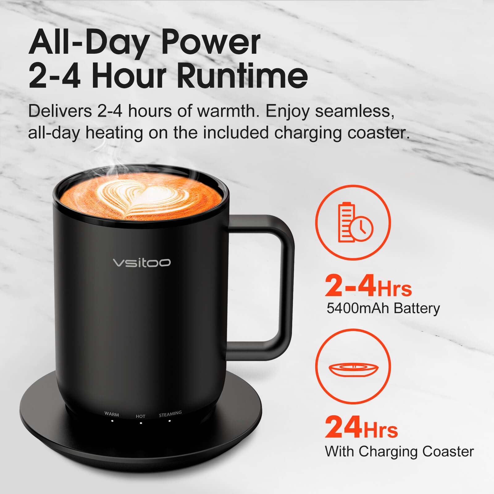 Self heating coffee mug S3 Plus - product detail view 14