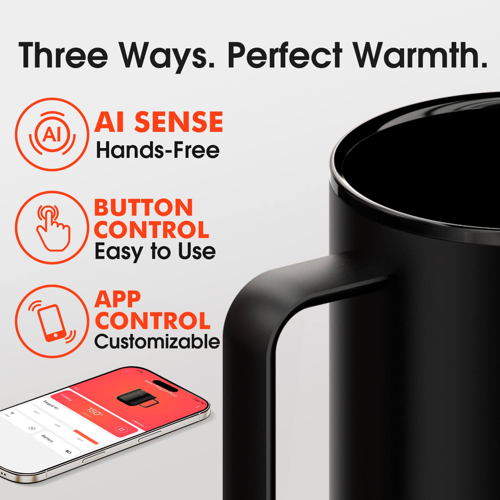 Self heating coffee mug S3 Plus - product detail view 15