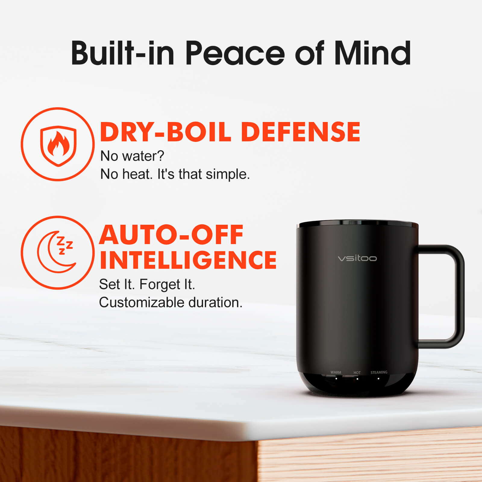 Self heating coffee mug S3 Plus - product detail view 16