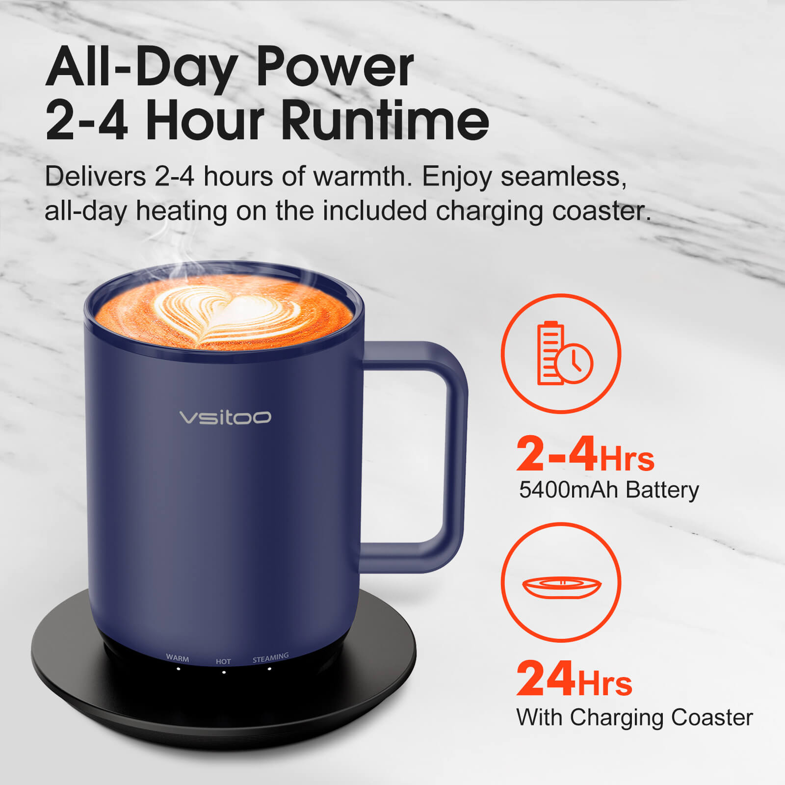 Self heating coffee mug S3 Plus - product detail view 34