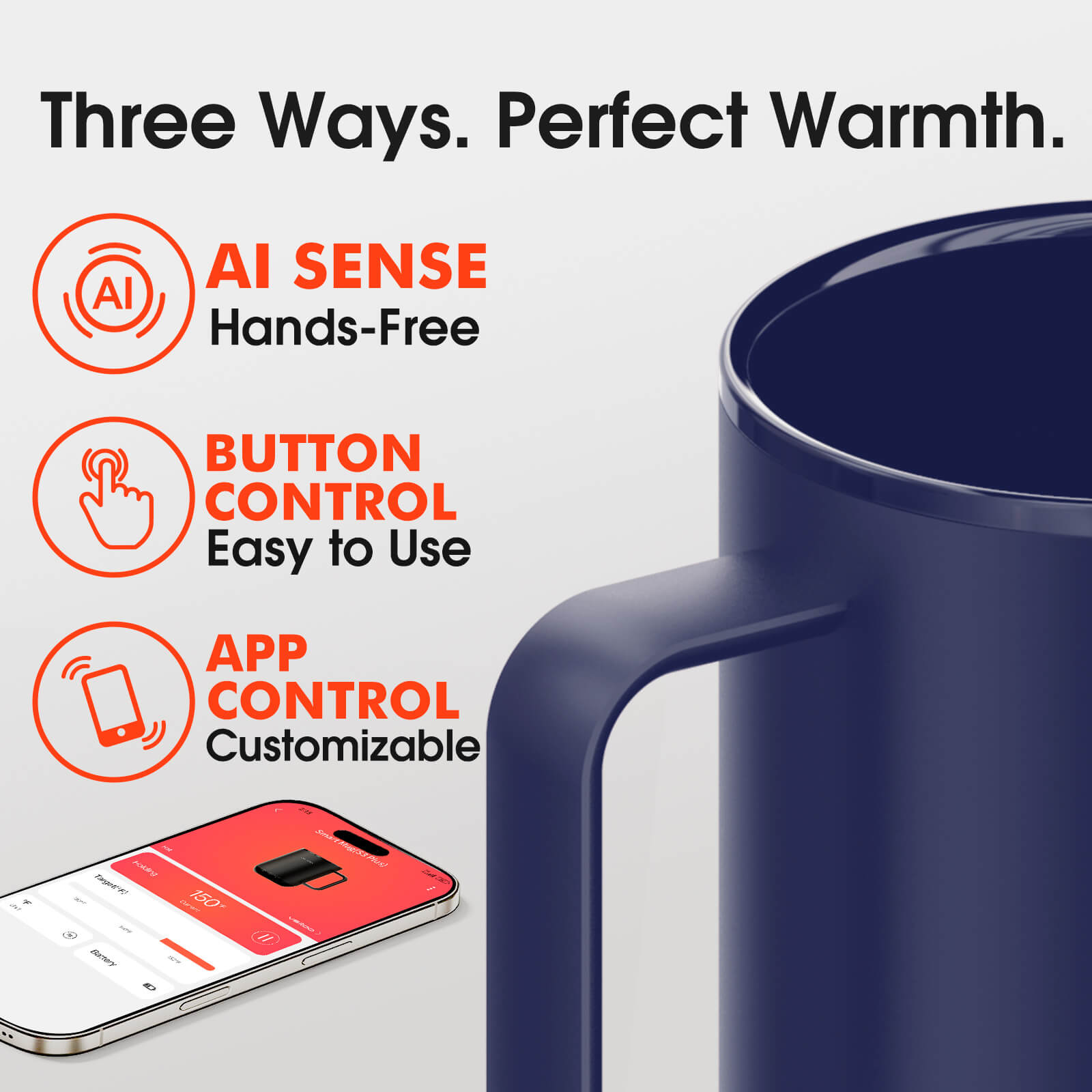 Self heating coffee mug S3 Plus - product detail view 35