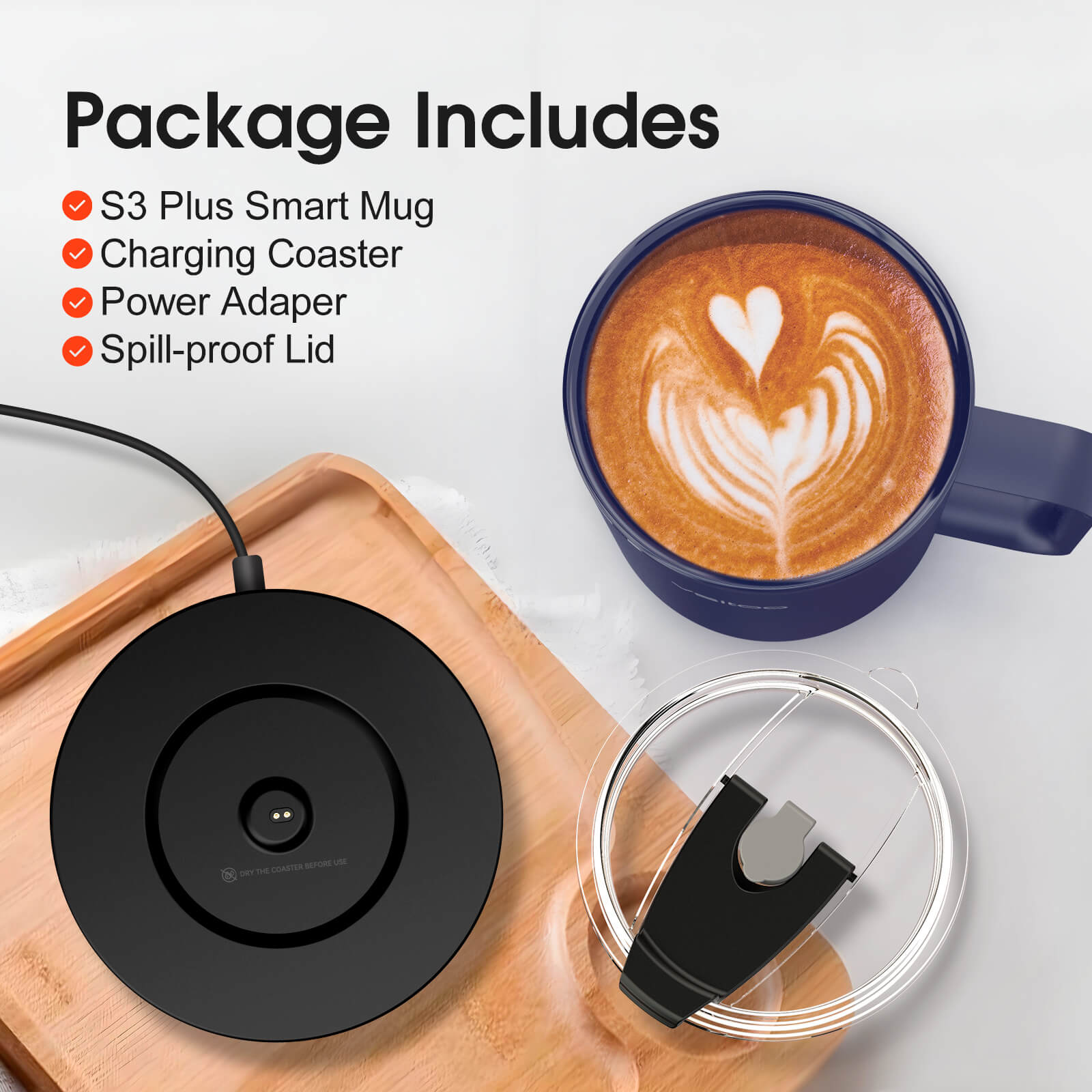 Self heating coffee mug S3 Plus - product detail view 38
