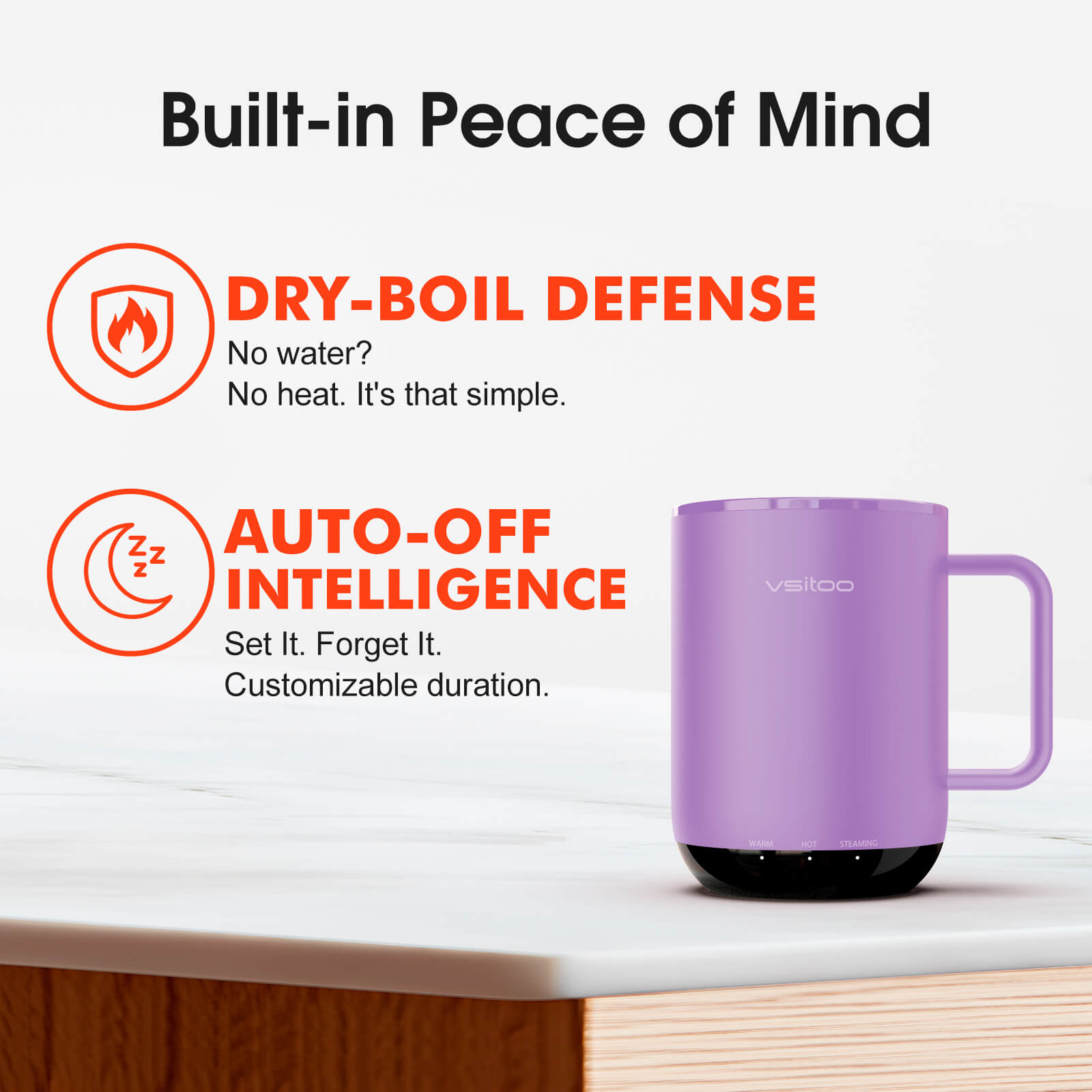 Self heating coffee mug S3 Plus - product detail view 46