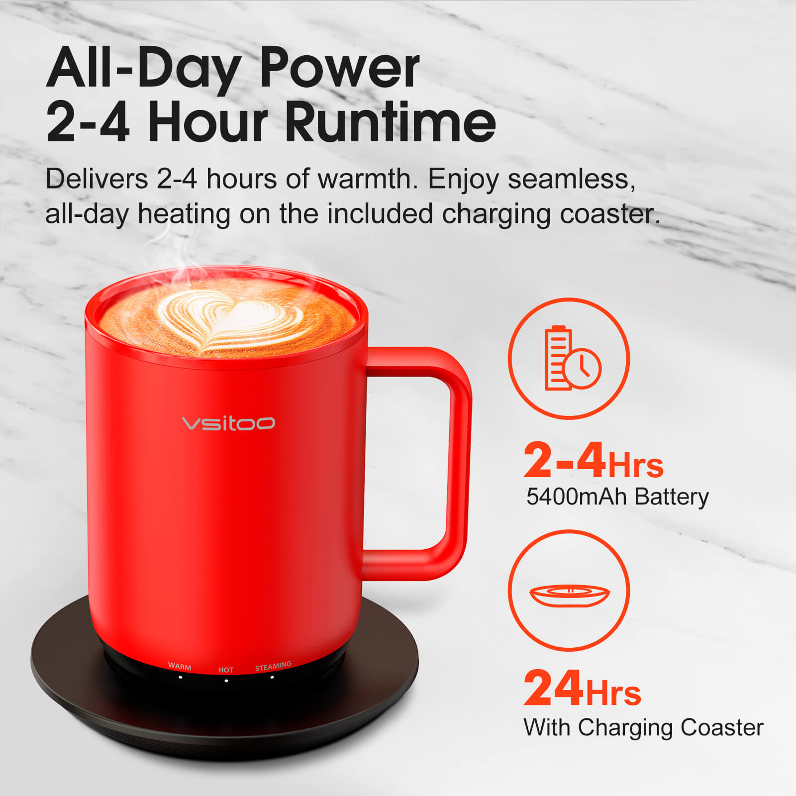 Self heating coffee mug S3 Plus - product detail view 24