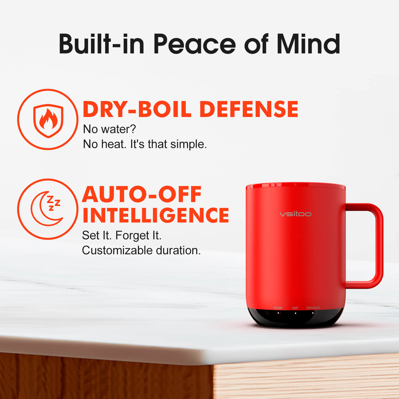 Self heating coffee mug S3 Plus - product detail view 26