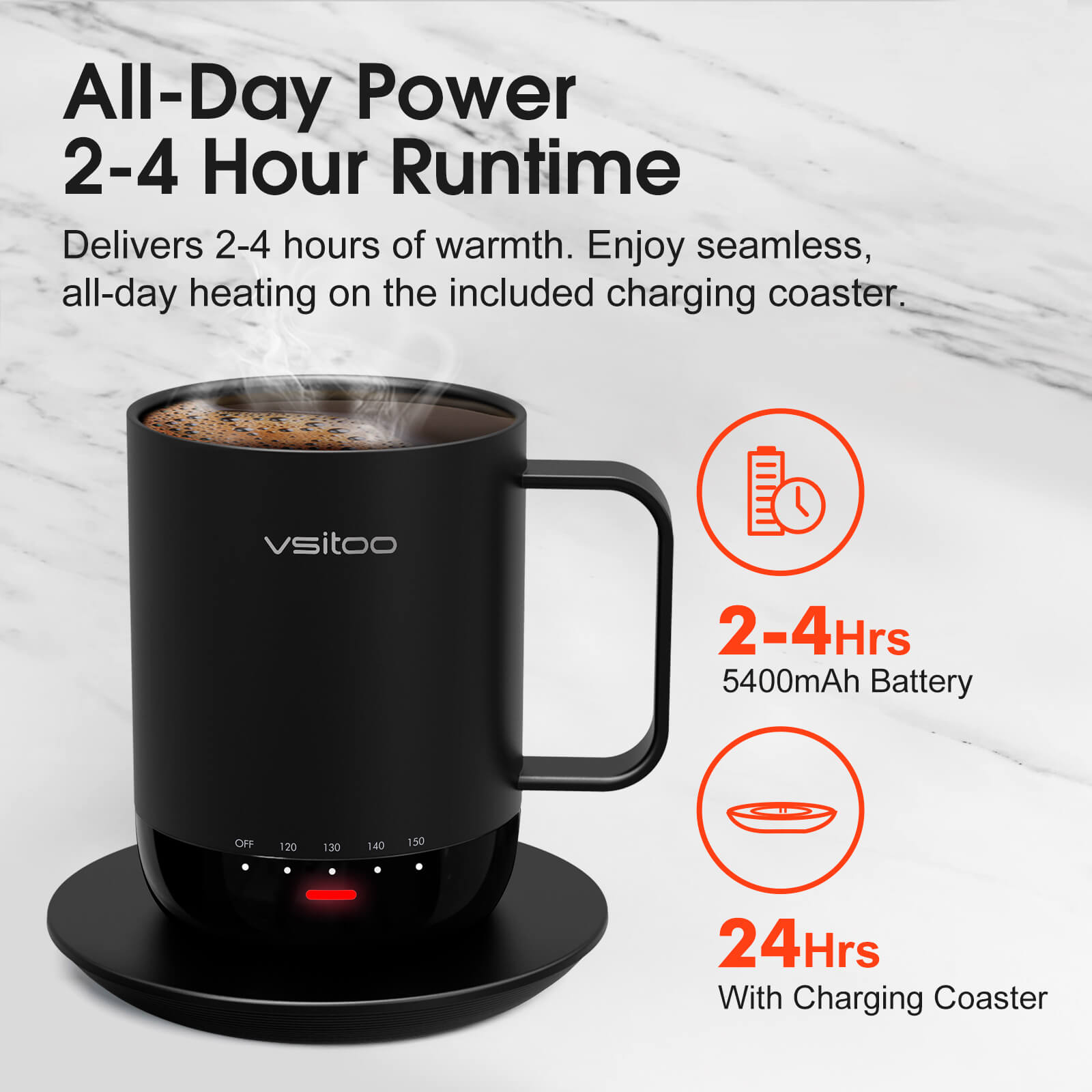 Self heating coffee mug S3 Pro - product detail view 54