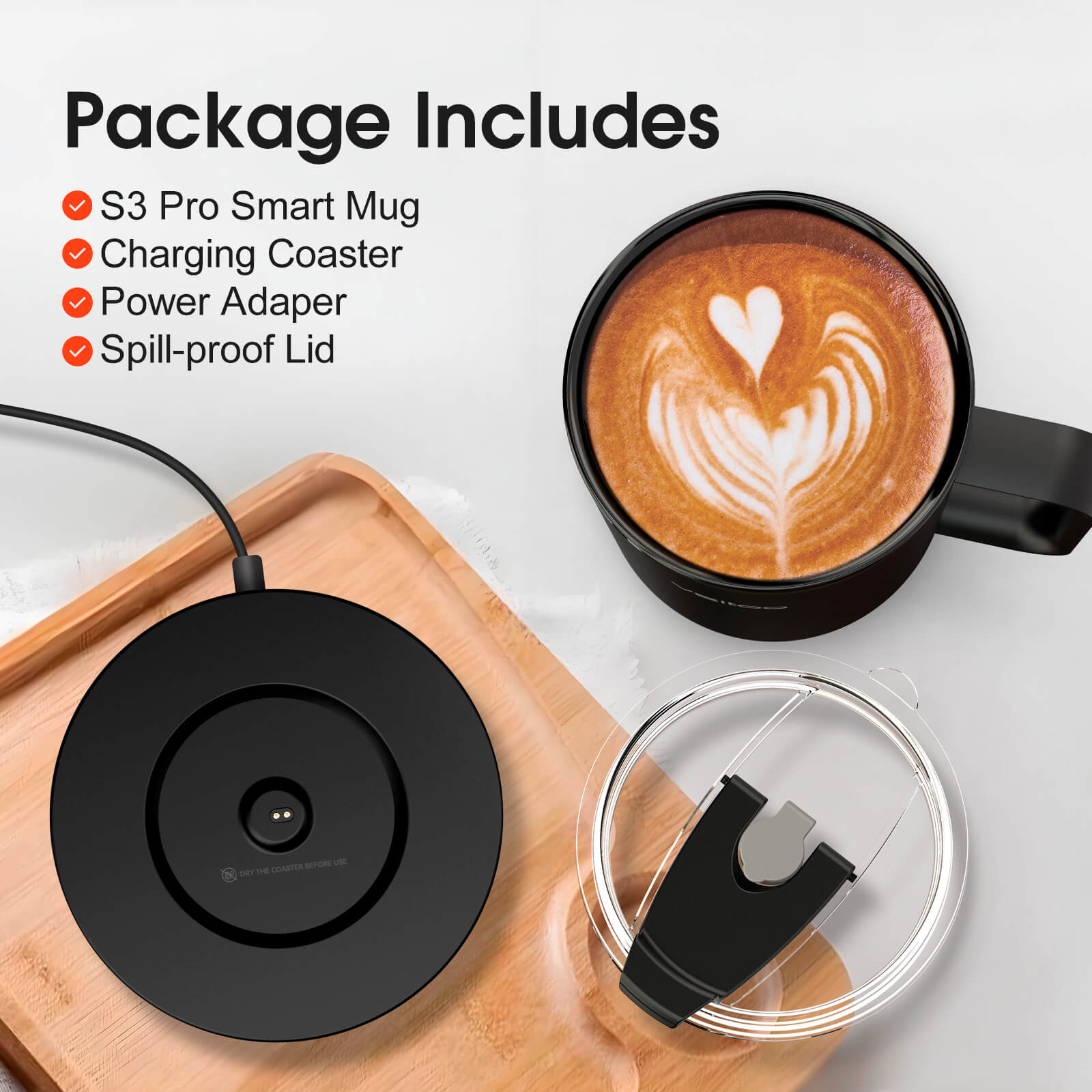 Self heating coffee mug S3 Pro - product detail view 59