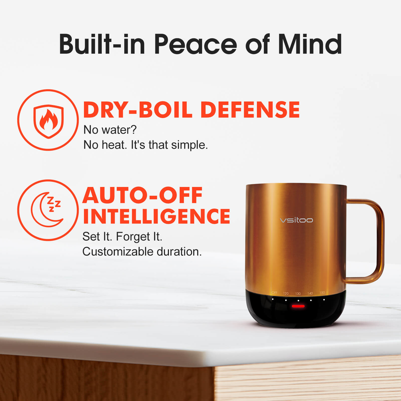 Self heating coffee mug S3 Pro - product detail view 86