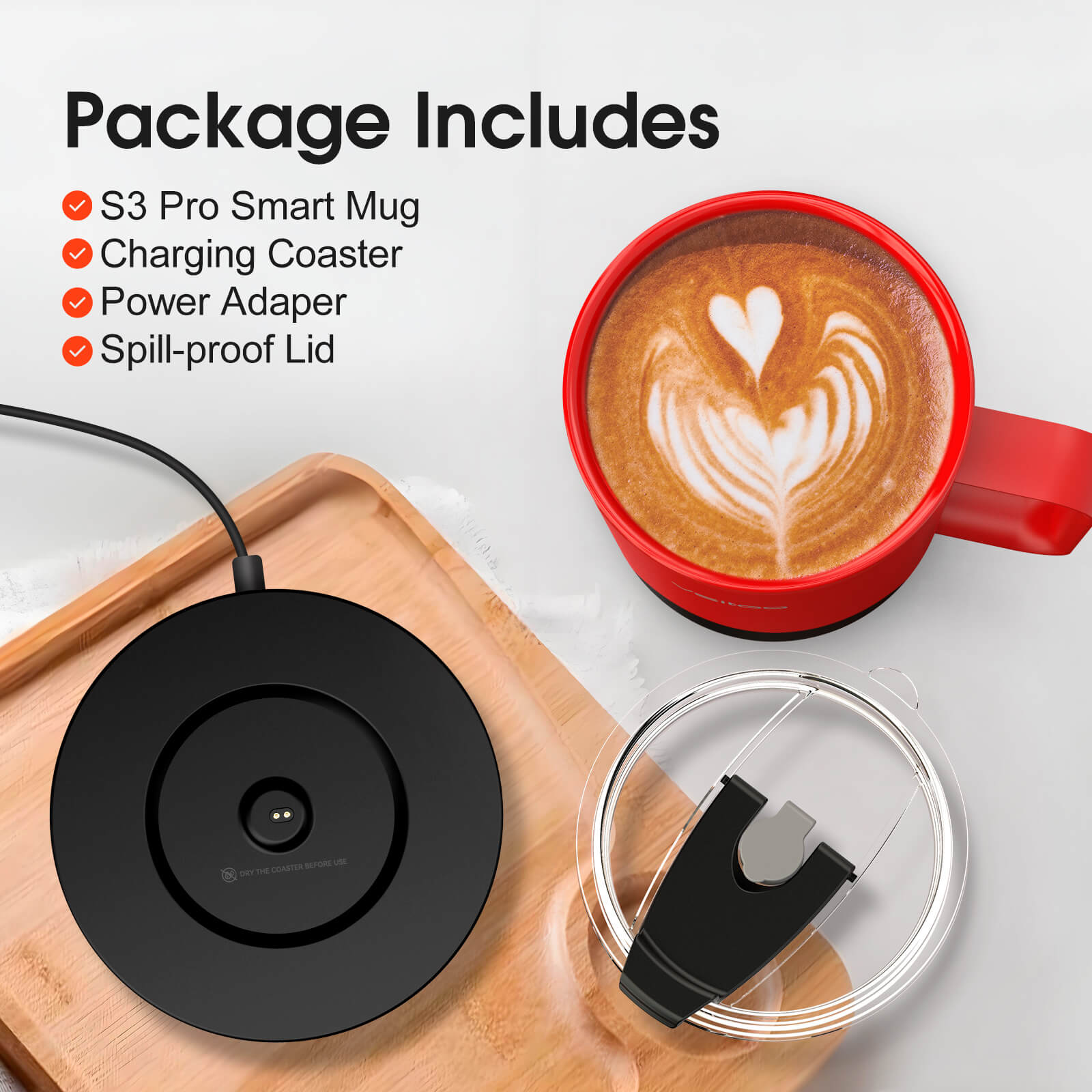 Self heating coffee mug S3 Pro - product detail view 79