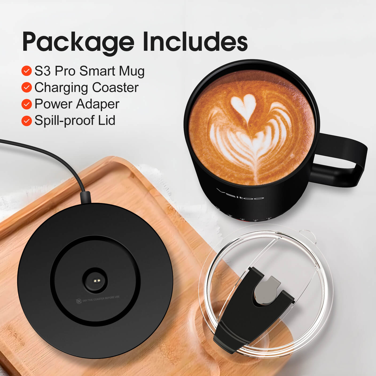 Self heating coffee mug S3 Pro - product detail view 18