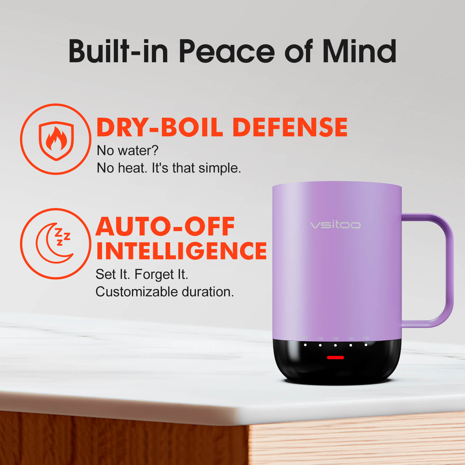 Self heating coffee mug S3 Pro - product detail view 6