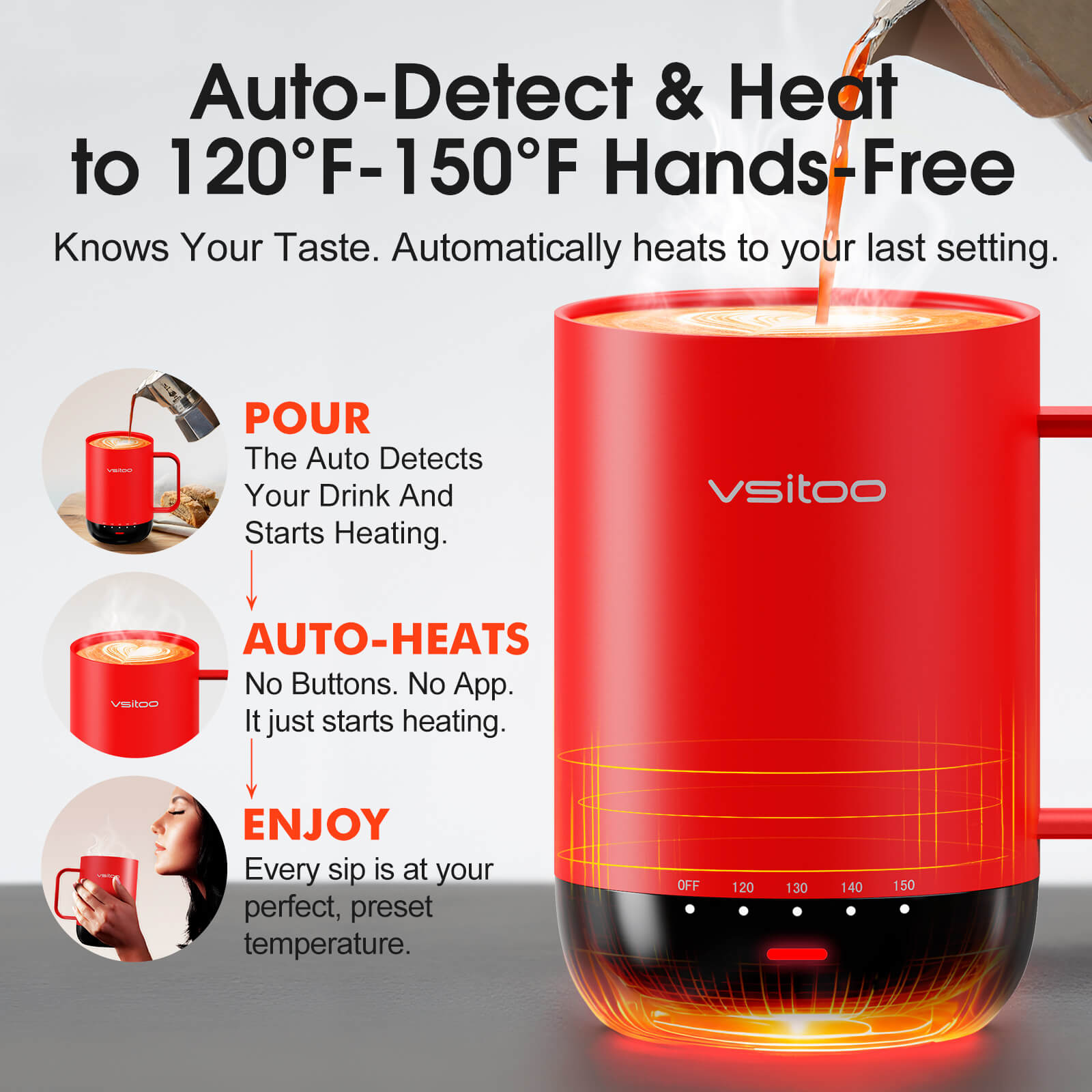 Self heating coffee mug S3 Pro - product detail view 33