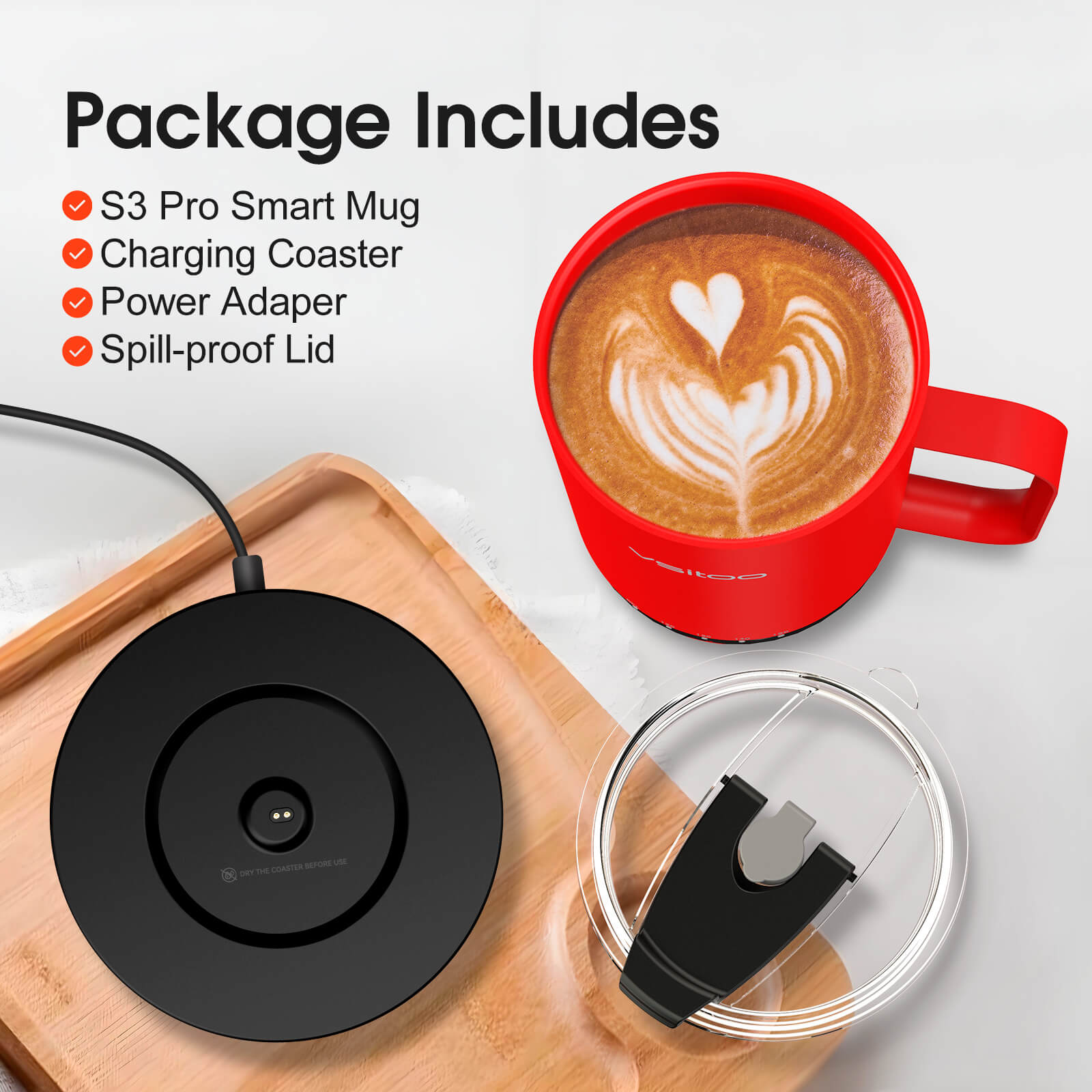Self heating coffee mug S3 Pro - product detail view 38