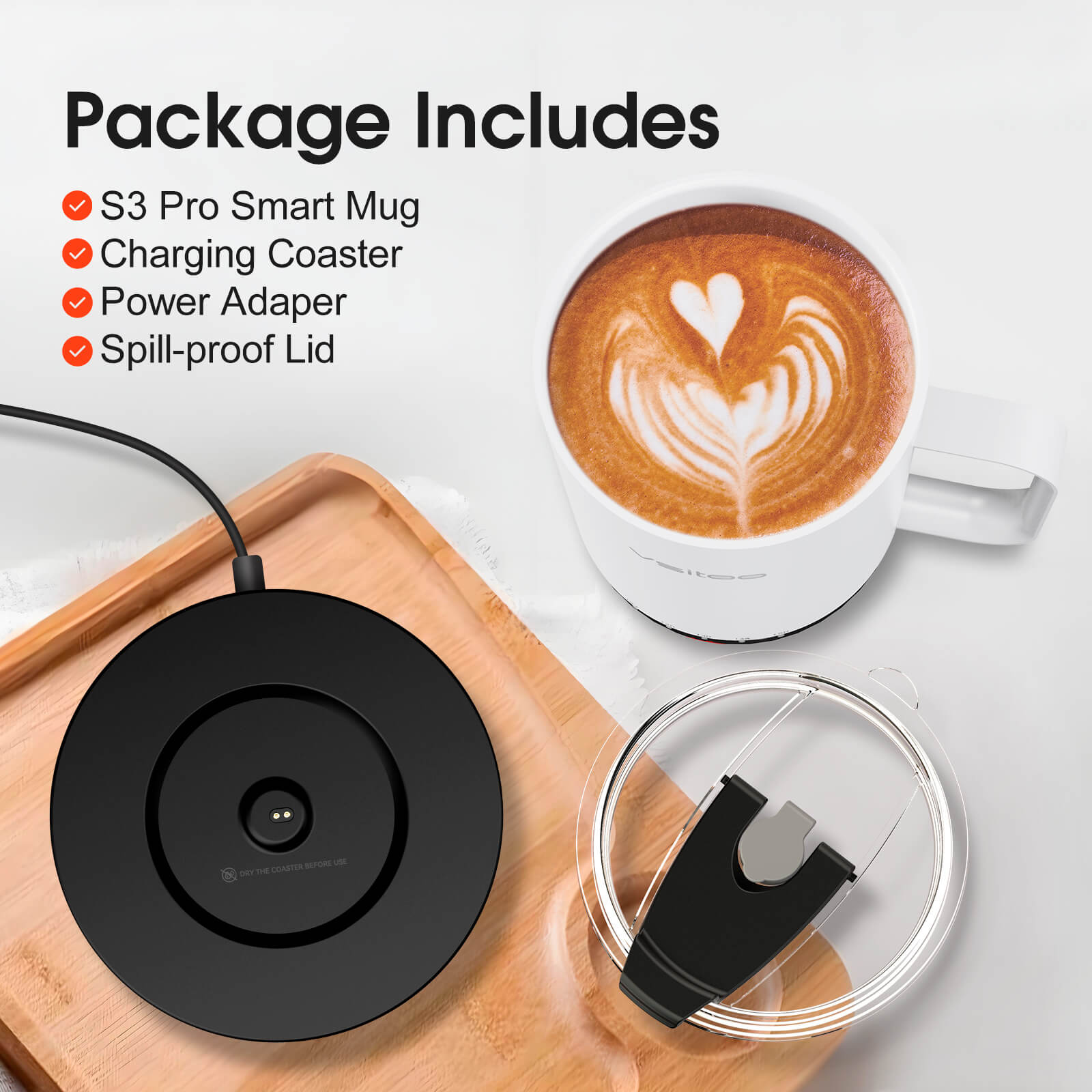 Self heating coffee mug S3 Pro - product detail view 28