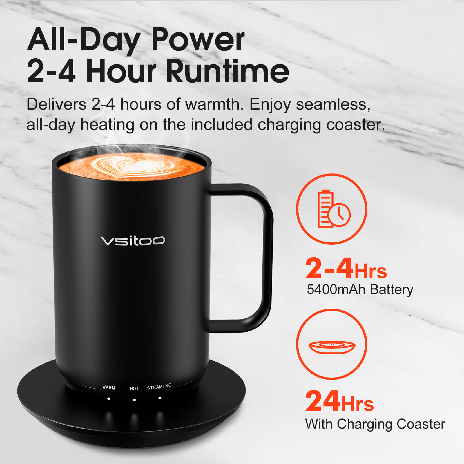 Self heating coffee mug S3 Ultra - product detail view 23