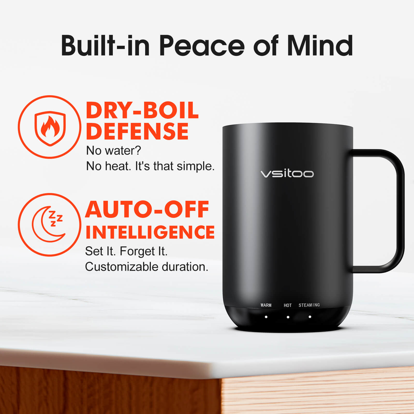 Self heating coffee mug S3 Ultra - product detail view 25