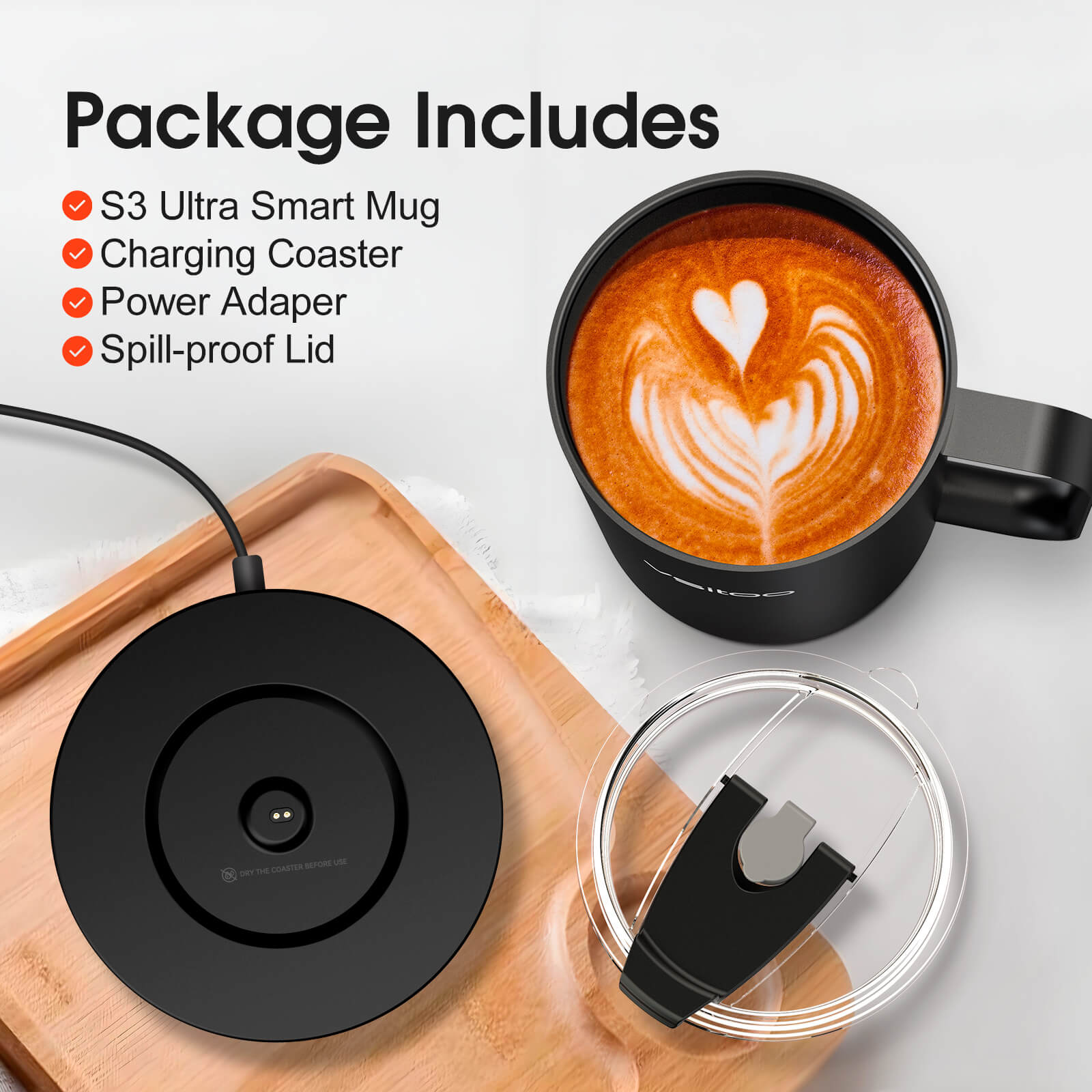 Self heating coffee mug S3 Ultra - product detail view 28