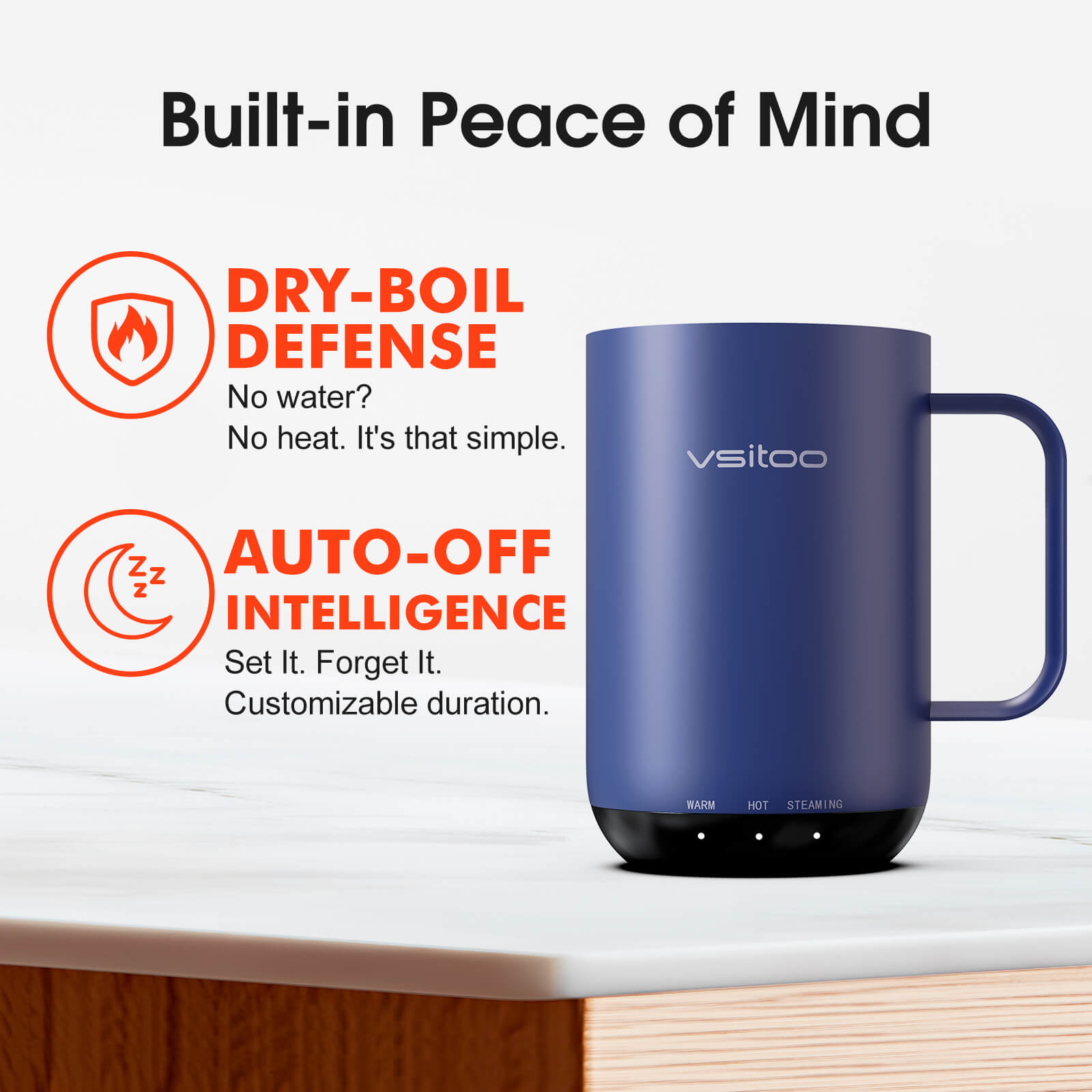 Self heating coffee mug S3 Ultra - product detail view 6
