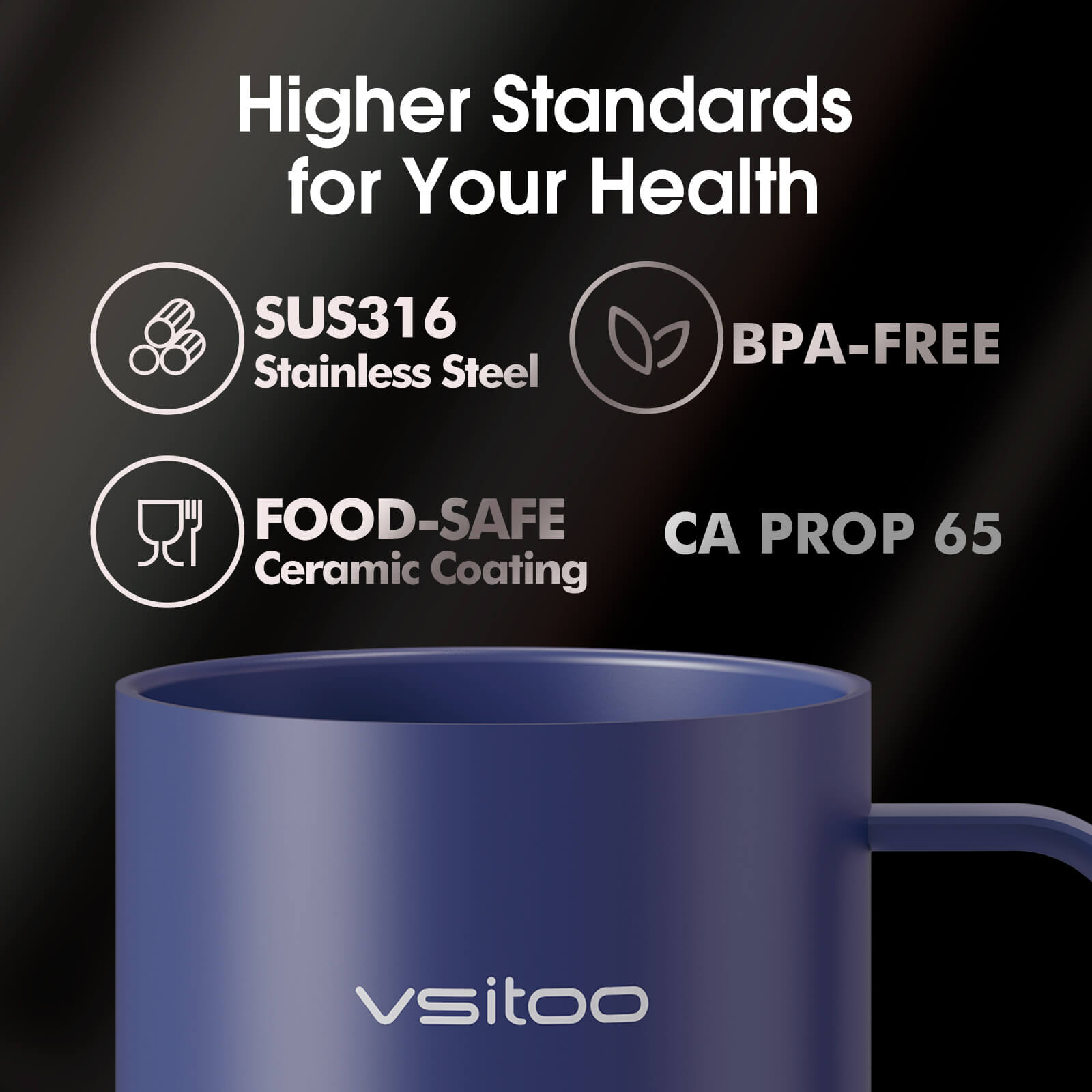 Self heating coffee mug S3 Ultra - product detail view 7