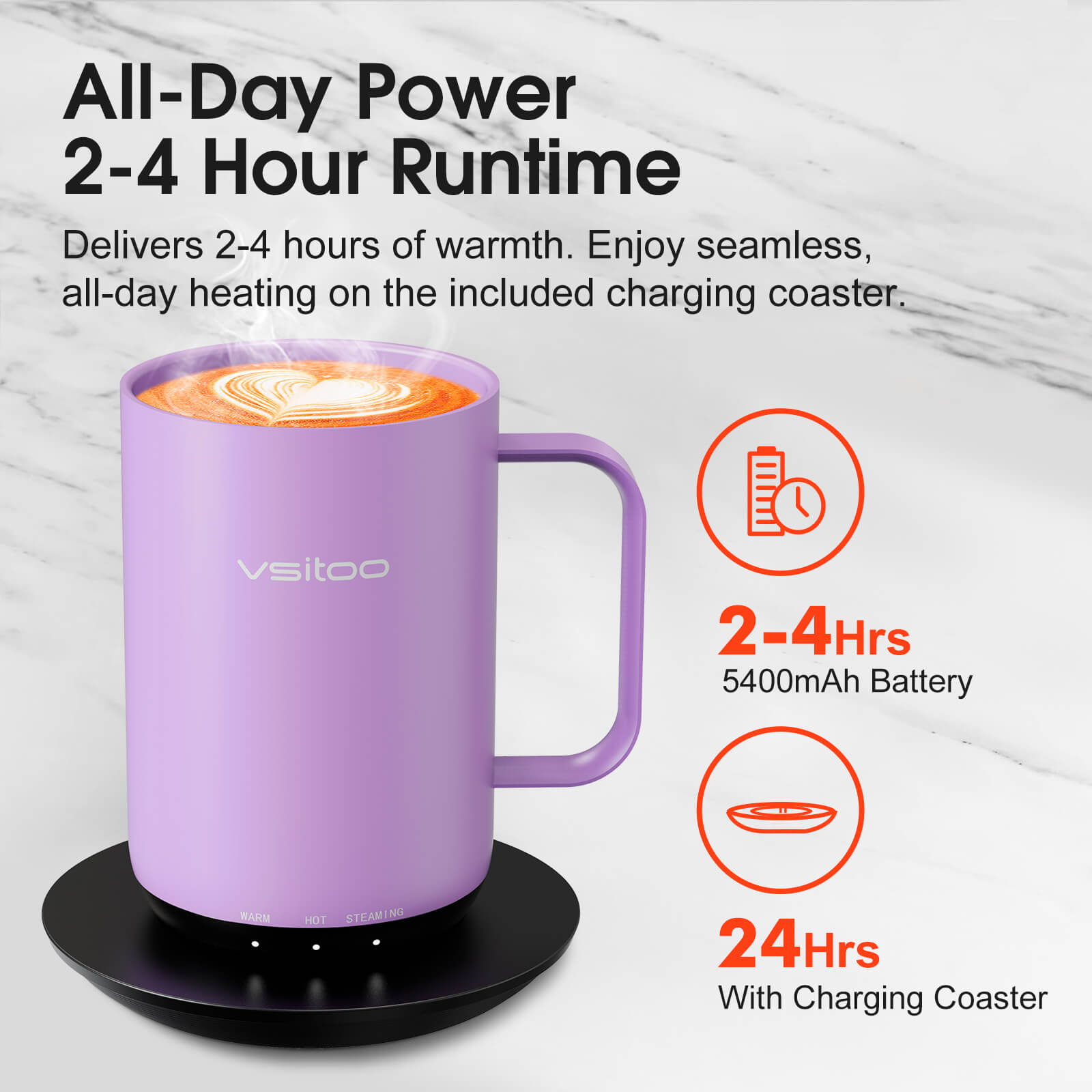 Self heating coffee mug S3 Ultra - product detail view 44