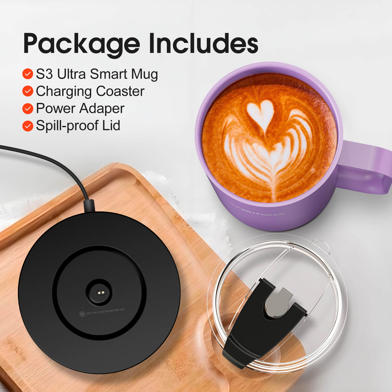 Self heating coffee mug S3 Ultra - product detail view 48