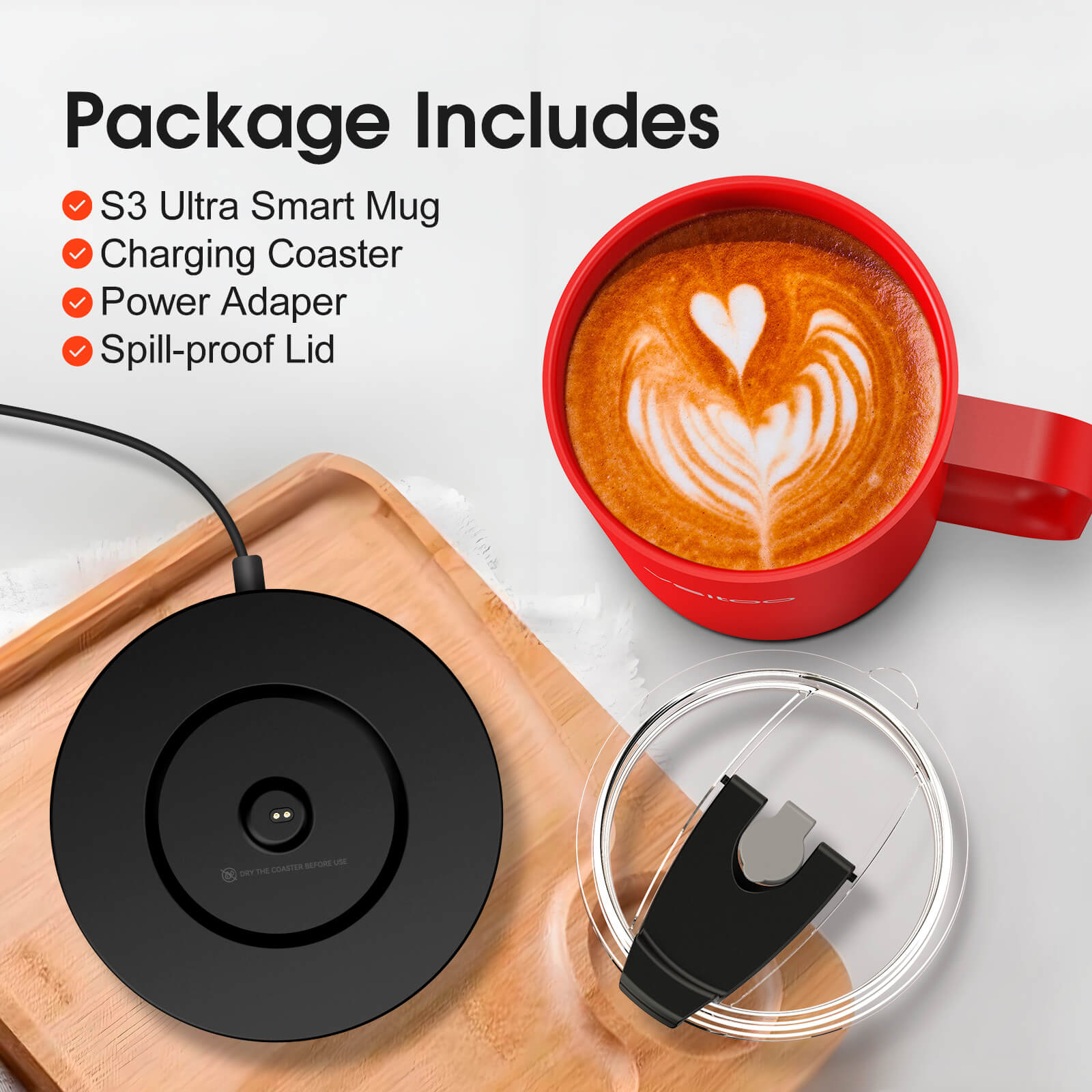 Self heating coffee mug S3 Ultra - product detail view 17