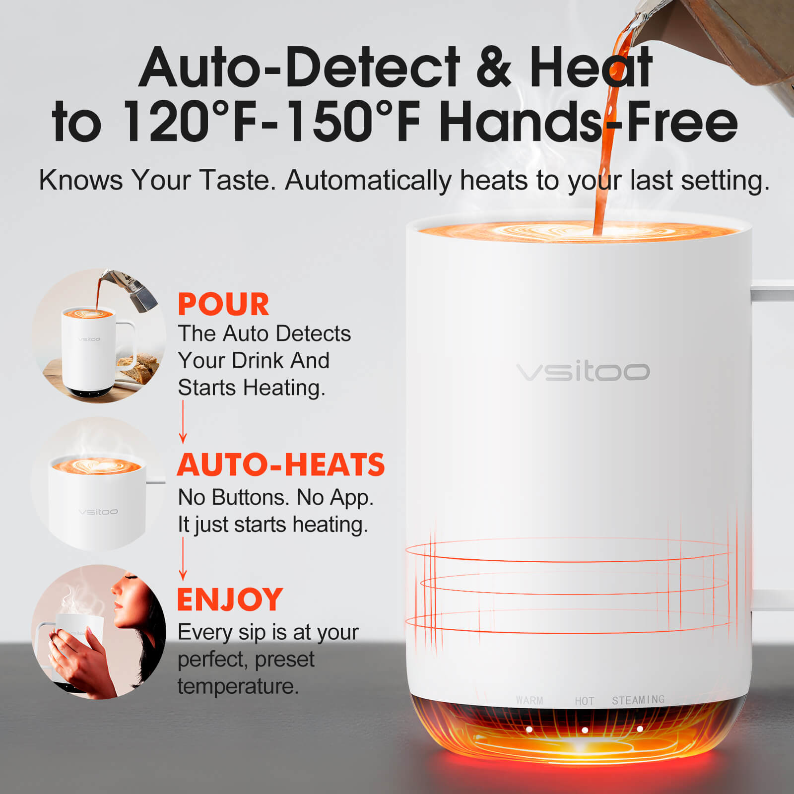 Self heating coffee mug S3 Ultra - product detail view 32