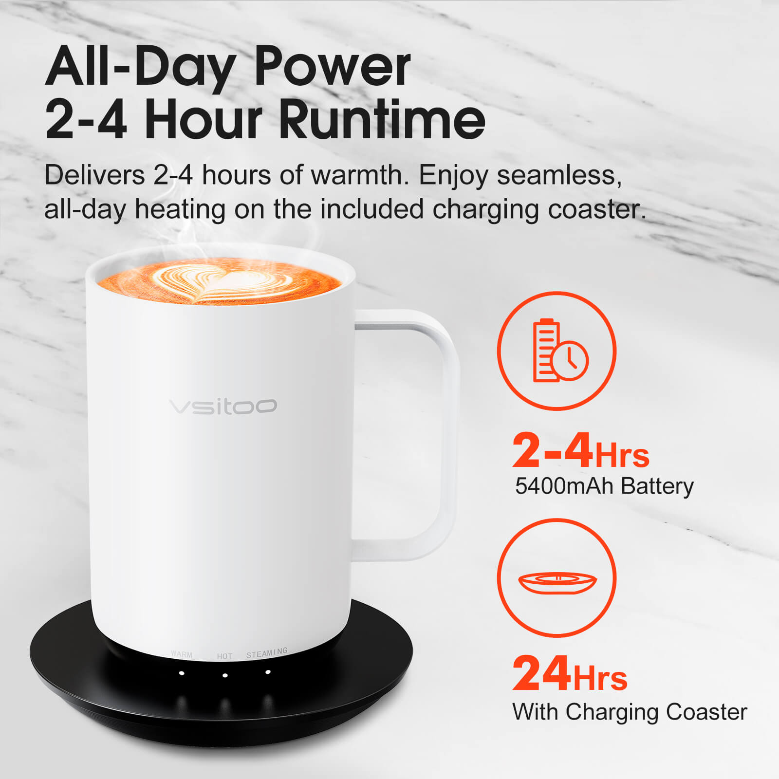 Self heating coffee mug S3 Ultra - product detail view 33