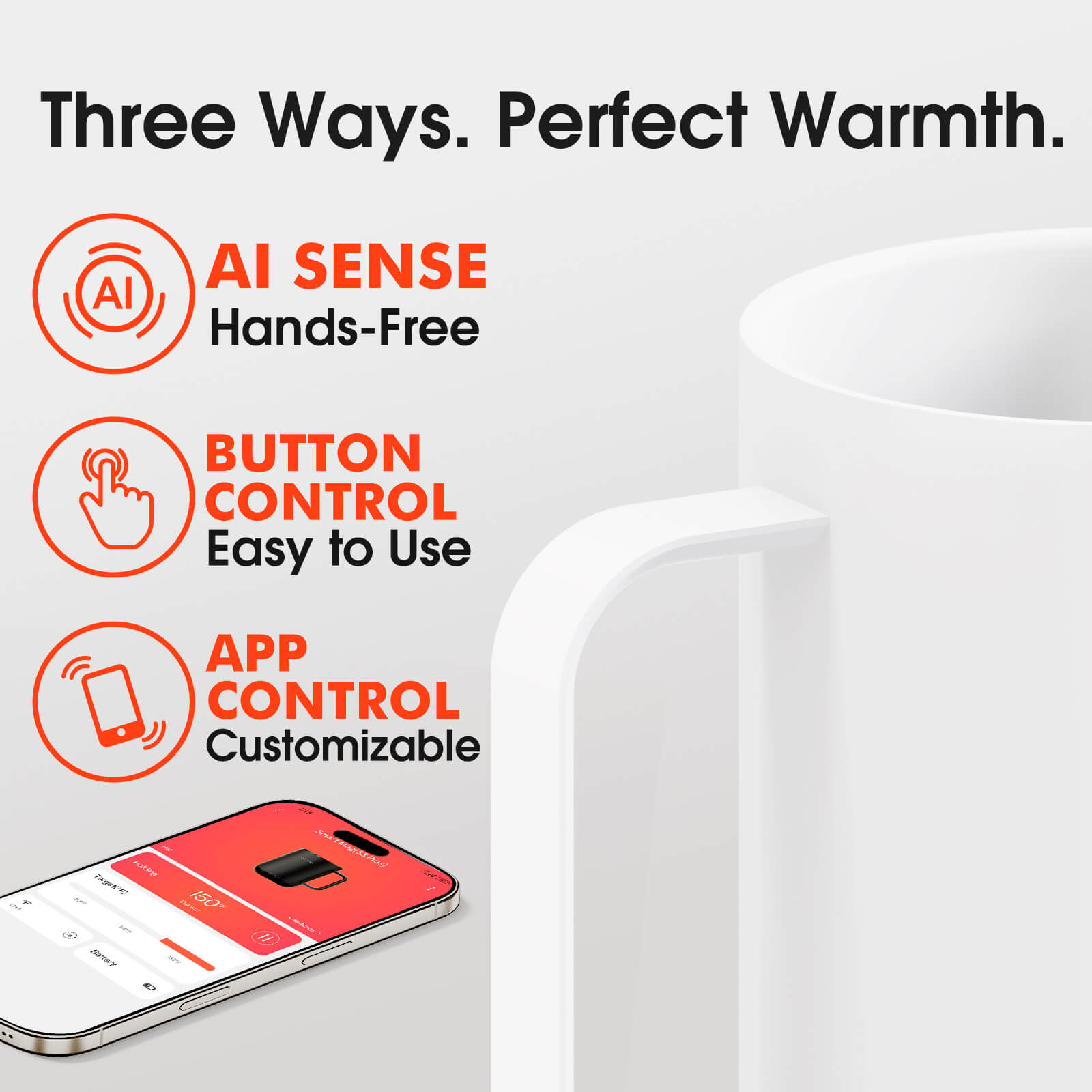 Self heating coffee mug S3 Ultra - product detail view 34