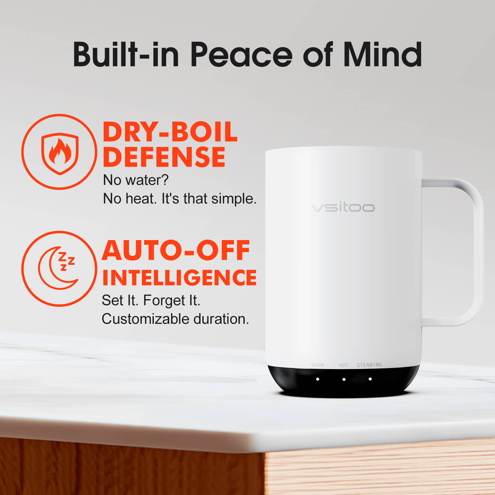 Self heating coffee mug S3 Ultra - product detail view 35