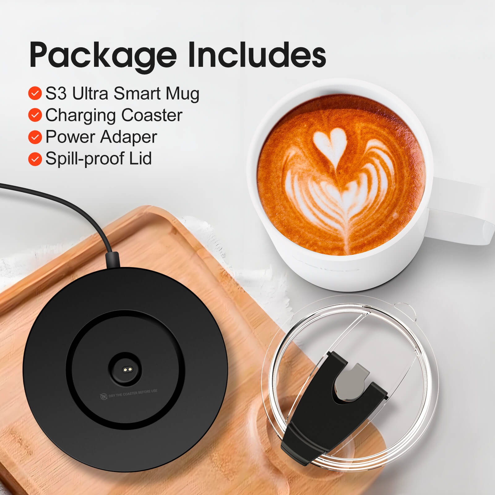 Self heating coffee mug S3 Ultra - product detail view 37