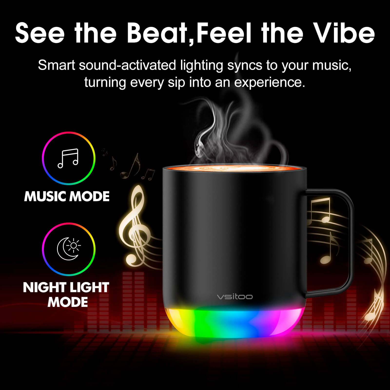 Smart mug S6 Plus with RGB lighting - product detail view 15
