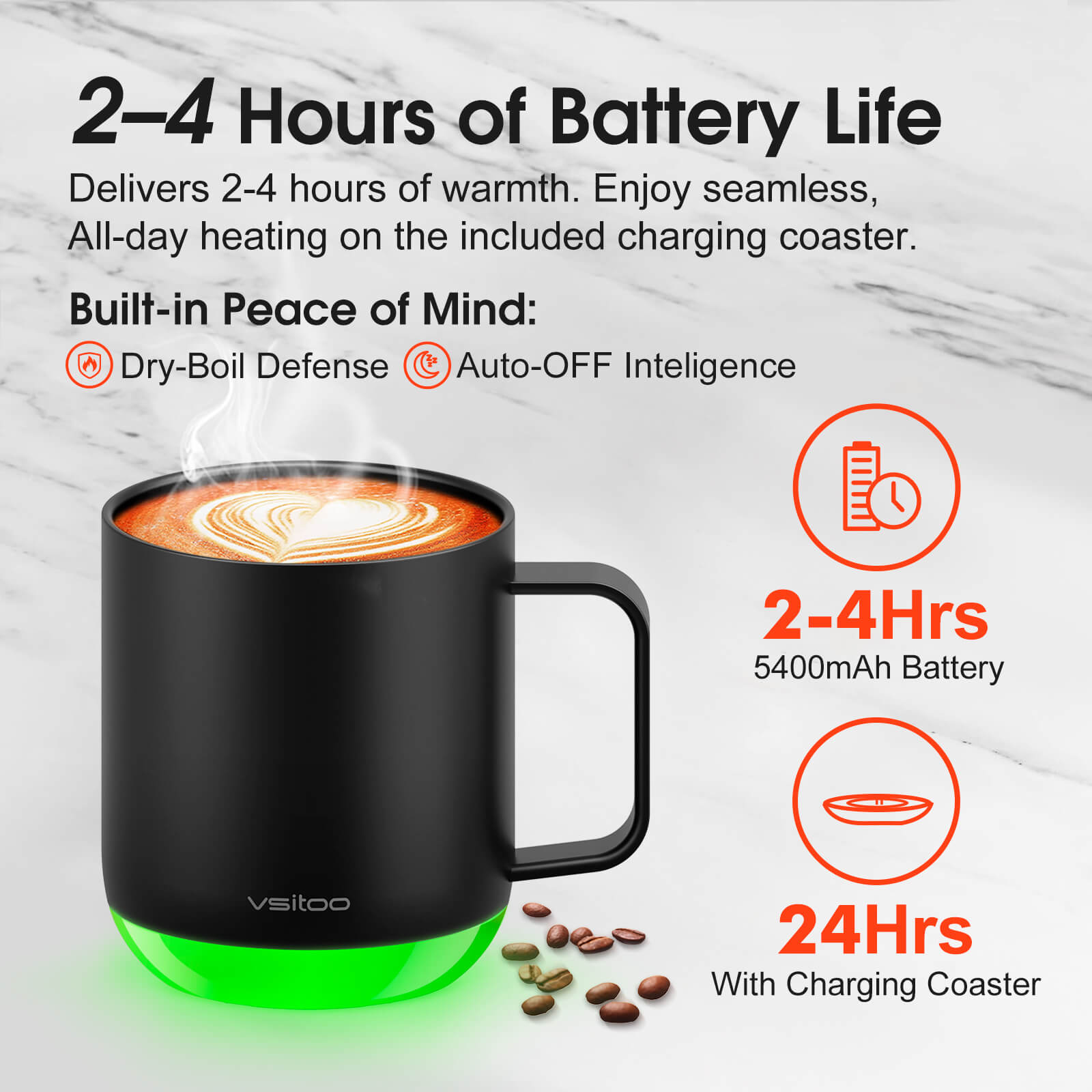 Smart mug S6 Plus with RGB lighting - product detail view 16