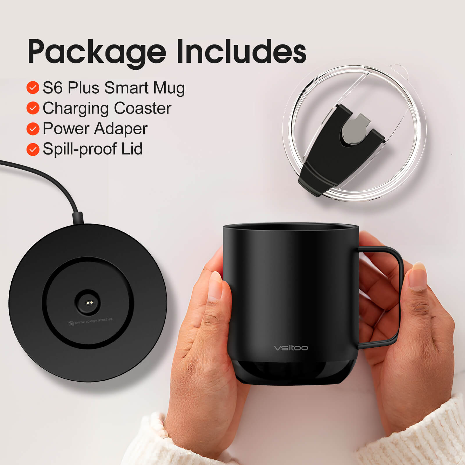 Smart mug S6 Plus with RGB lighting - product detail view 18