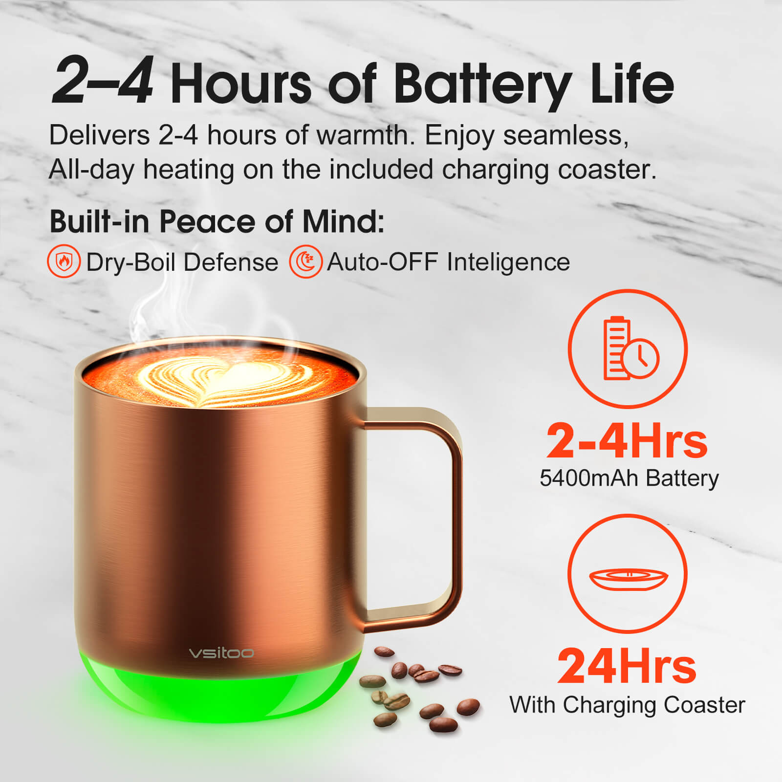 Smart mug S6 Plus with RGB lighting - product detail view 46