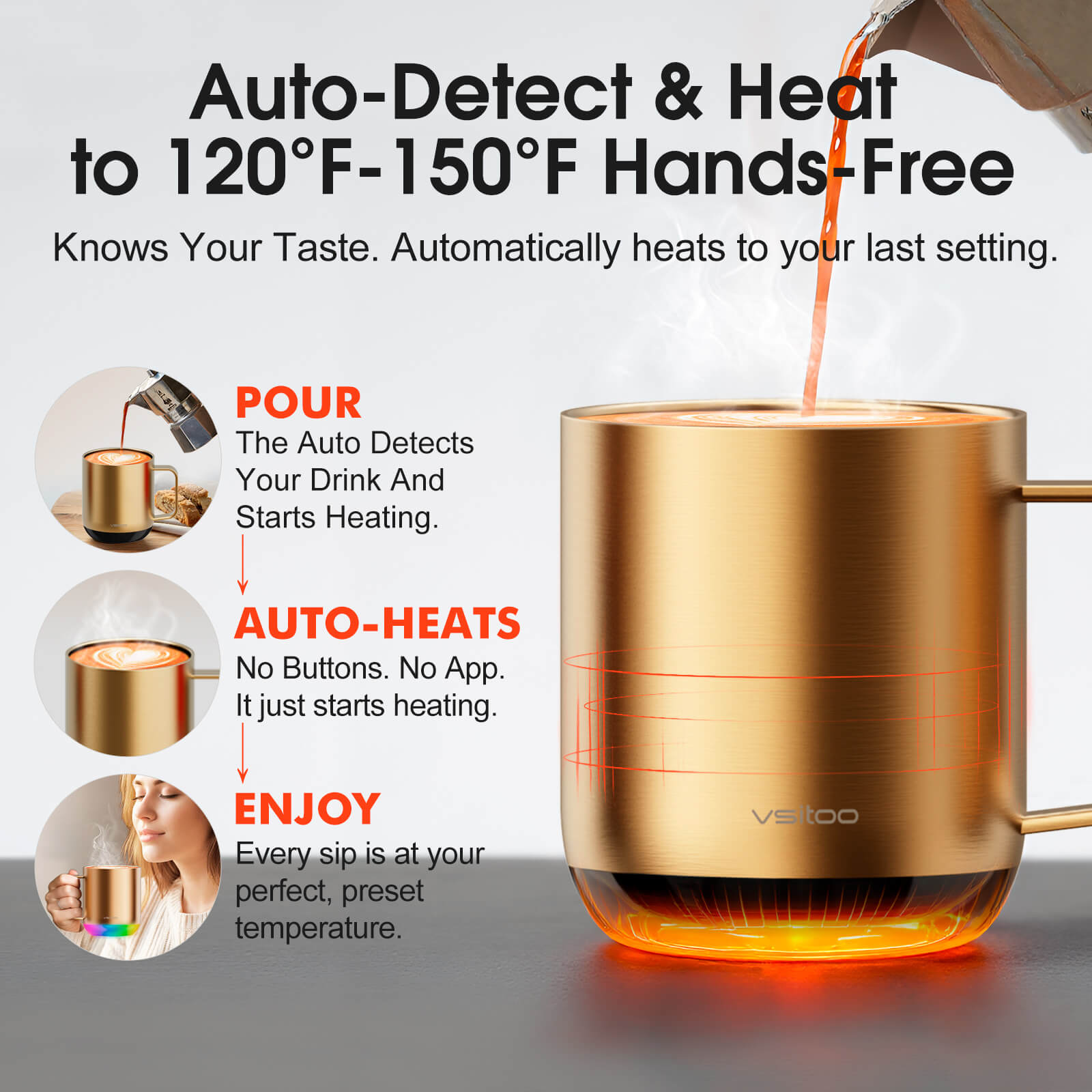 Smart mug S6 Plus with RGB lighting - product detail view 33