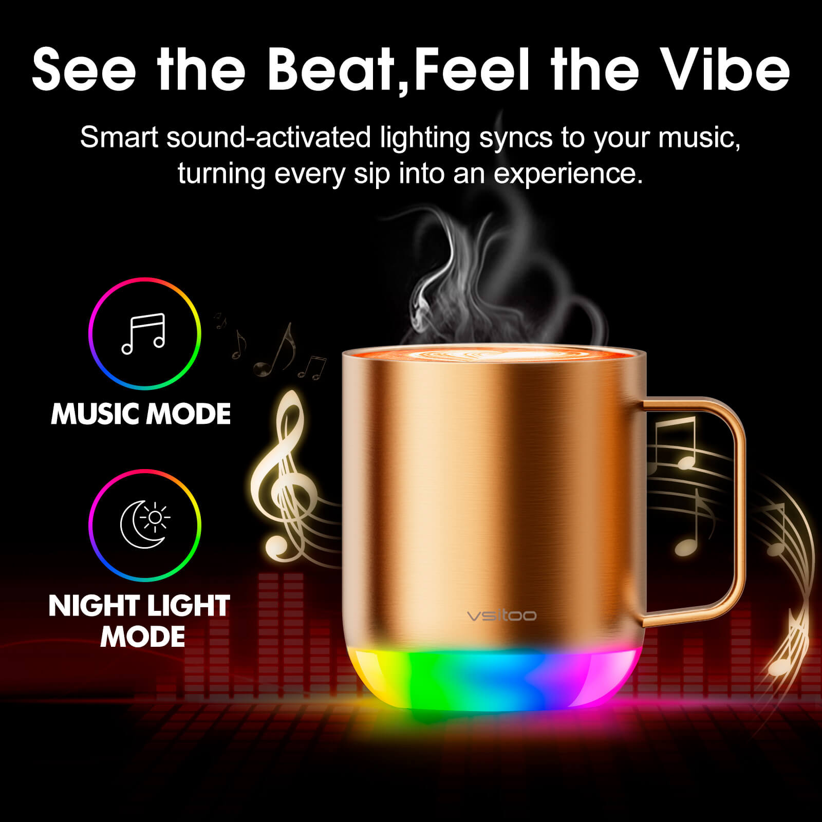 Smart mug S6 Plus with RGB lighting - product detail view 35