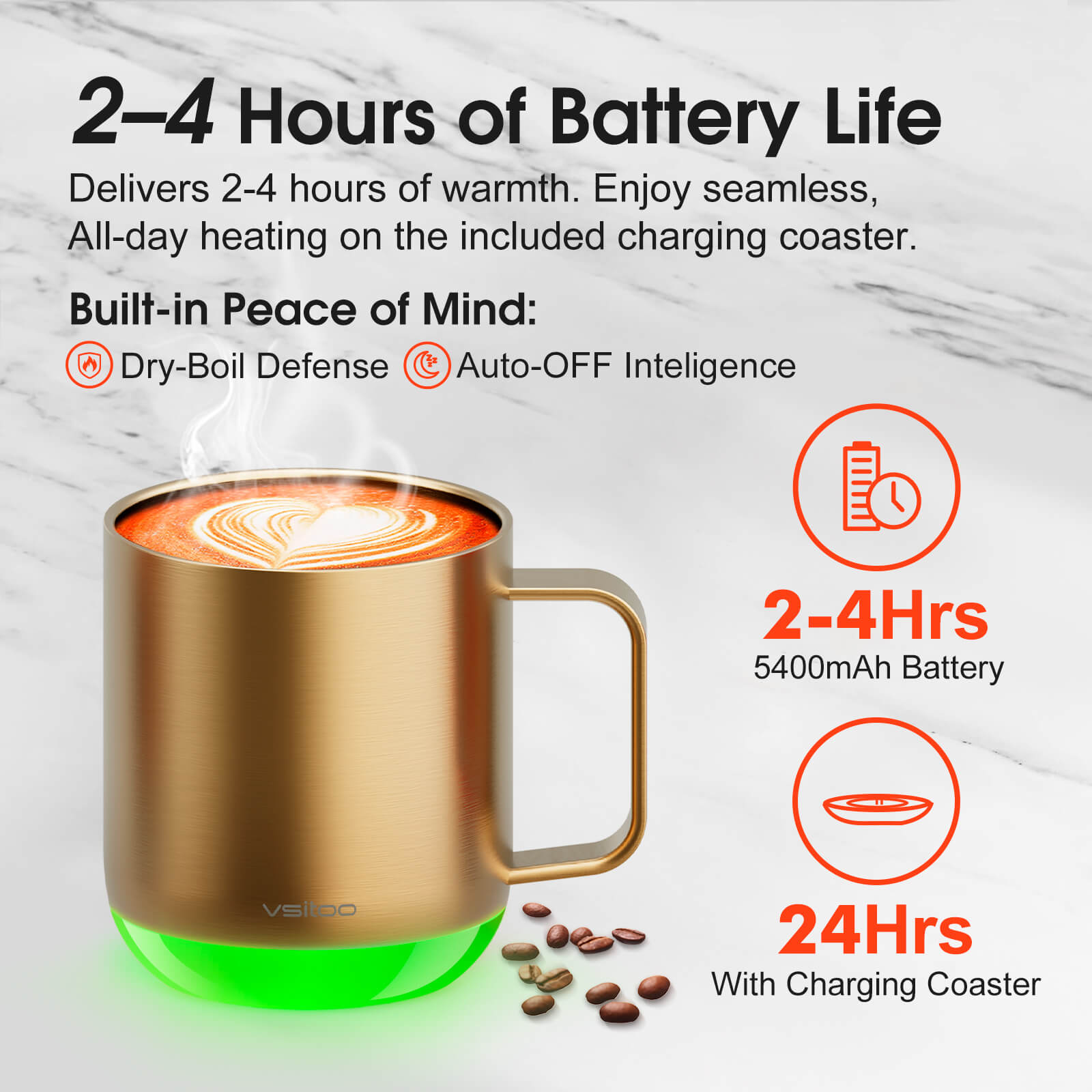 Smart mug S6 Plus with RGB lighting - product detail view 36