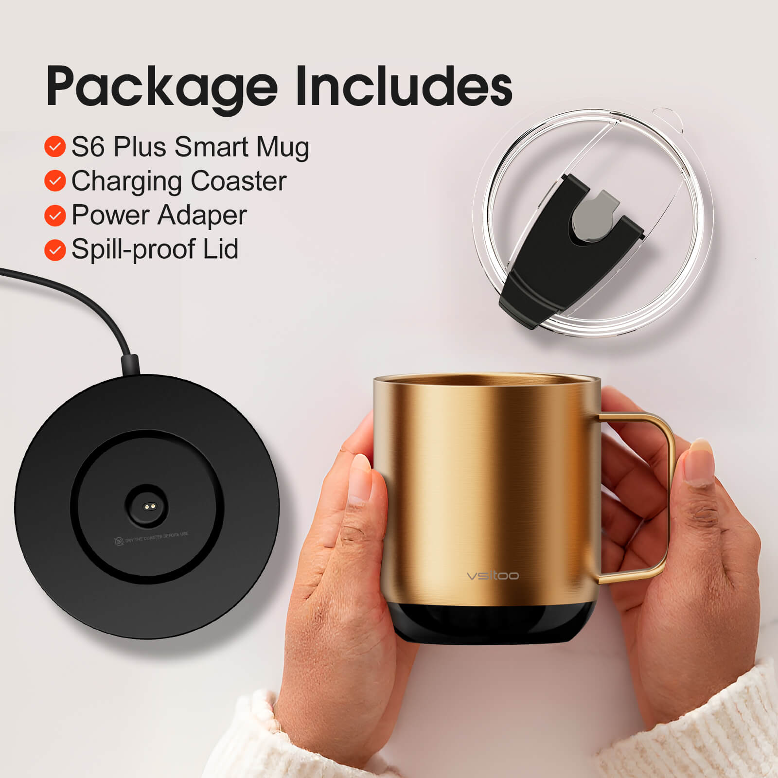 Smart mug S6 Plus with RGB lighting - product detail view 38